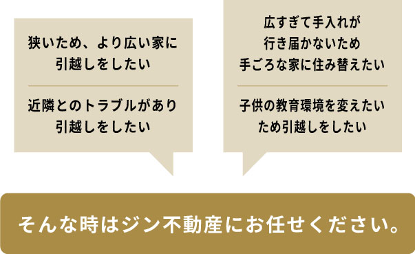 そんな時はジン不動産にお任せください。